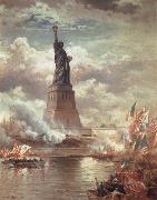 Moran, Edward Statue of Liberty Enlightening the World china oil painting reproduction